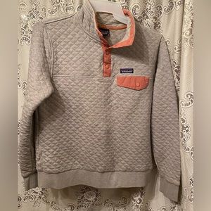 Patagonia organic cotton quilted pullover